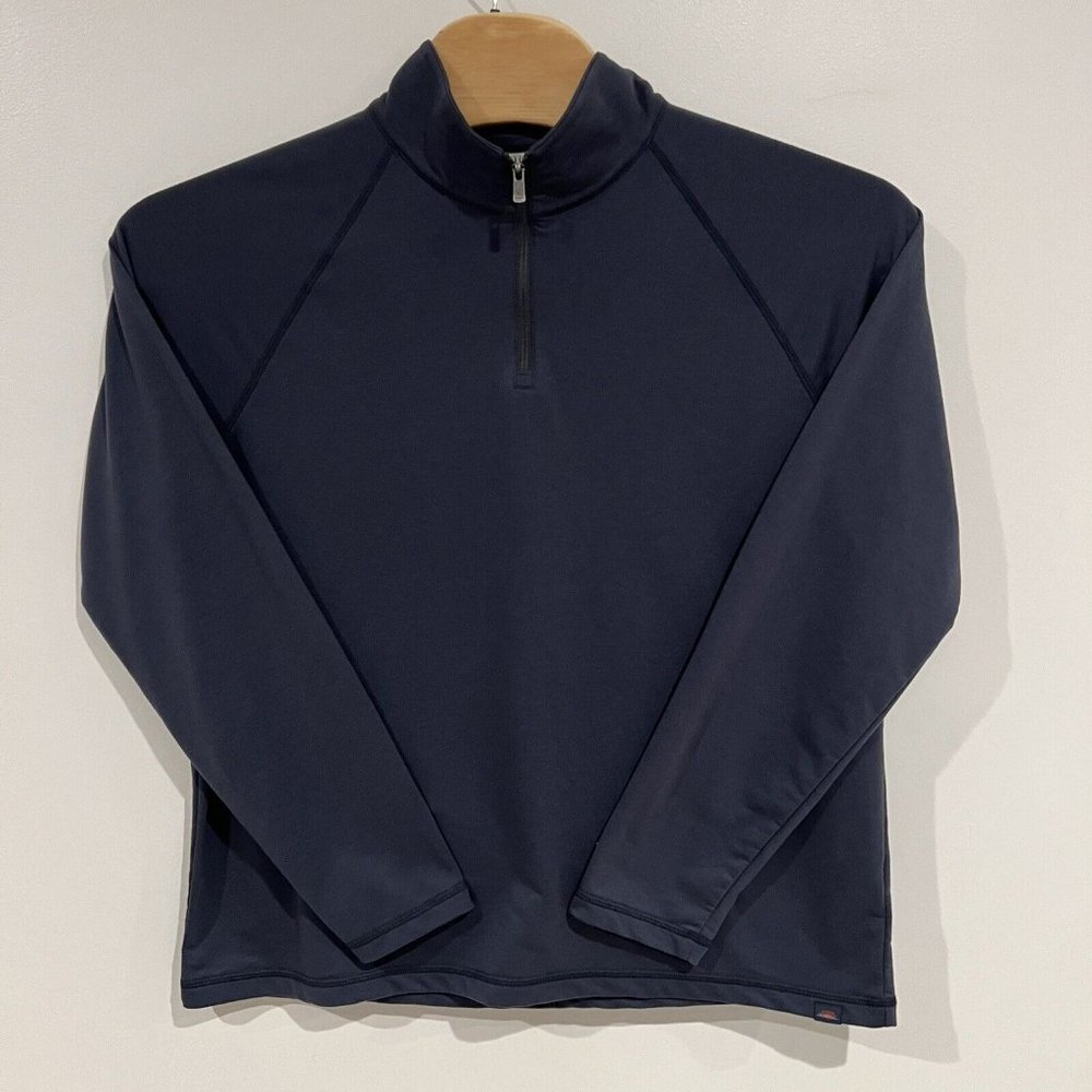 Faherty Legend Quarter Zip Sweater Mens XL Blue Long Sleeve Pullover